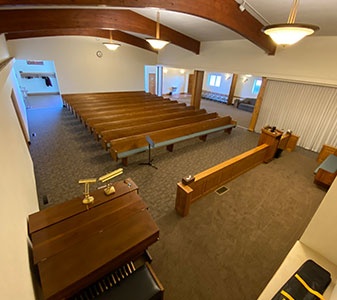 Church flooring installation